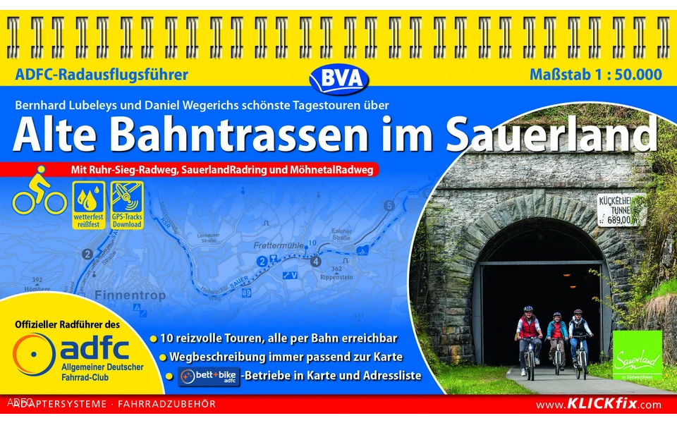 ADFC Radreiseführer "Alte Bahntrassen im Sauerland"