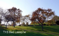 Herbst Blick auf Kurpark Bad Laasphe